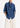 Long denim blouse with bow collar